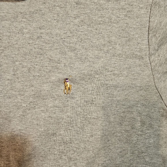 Polo Ralph Lauren Polo Shirt Adult  3XLT Gray Short Sleeve Mens 100% Cotton - Picture 3 of 10